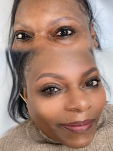 Eyeliner Tattoo result by Brows by Kim Honey - Inside Sassy Nails & Spa in Columbus, GA