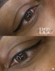 Eyeliner Tattoo result by Brows by Lissette in Fishers, IN