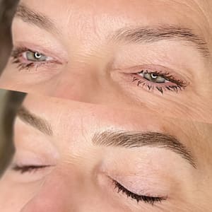 Eyeliner Tattoo result by Brows by Nat- Microblading + Brow Lamination in Scottsdale, AZ