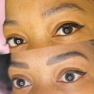 Eyeliner Tattoo result by Brows by Nat- Microblading + Brow Lamination in Scottsdale, AZ
