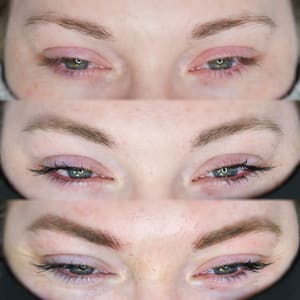 Eyeliner Tattoo result by Brows By Shelby in Sacramento, CA