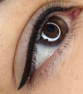 Eyeliner Tattoo result by Brows Specialist and PMU Artists LLC in Dallas, TX