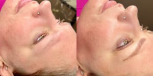 Eyeliner Tattoo result by Browz by Design/Rupunzels Hair Studio in Canton, OH