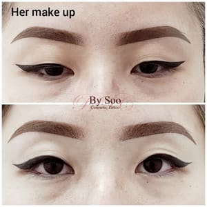 Eyeliner Tattoo result by By Soo Cosmetic Tattoo in Arcadia, CA