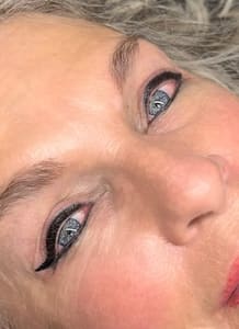 Eyeliner Tattoo result by Camie Permanent Cosmetics, LLC in Duncan, OK