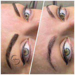 Eyeliner Tattoo result by Camie Permanent Cosmetics, LLC in Duncan, OK