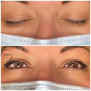 Eyeliner Tattoo result by Camie Permanent Cosmetics, LLC in Duncan, OK