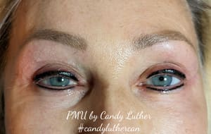 Eyeliner Tattoo result by Candy Luther, Medical Aesthetician in Greenville, SC