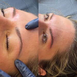 Eyeliner Tattoo result by Carlee Brianne permanent make up artist in Zanesville, OH