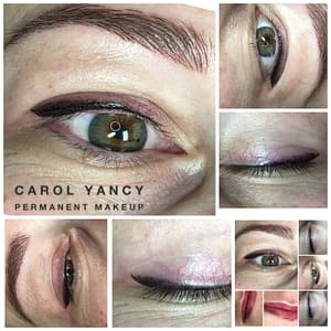 Eyeliner Tattoo result by Carol Yancy Permanent Makeup Studio in Franklin, TN