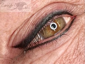 Eyeliner Tattoo result by Carolyn Elliott Permanent Makeup in Los Osos, CA