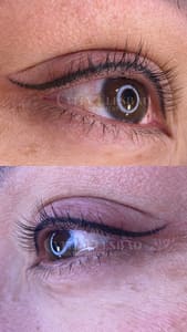 Eyeliner Tattoo result by Catia Permanent Makeup in Katy, TX
