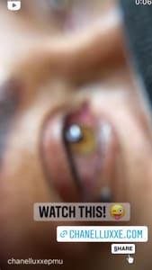 Eyeliner Tattoo result by Chanel Luxxe 3D Areola and Cosmetic Tattooing LLC in Raeford, NC