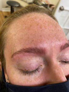 Eyeliner Tattoo result by CHARMING BROWS AND BEAUTY SALON. By Appointment Only in Edgewater, MD