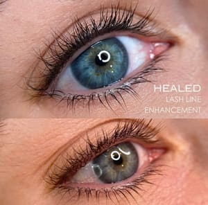 Eyeliner Tattoo result by CheyBae Aesthetics in Oklahoma City, OK