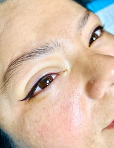 Eyeliner Tattoo result by Cleopatra House Of Beauty Permanent makeup and beauty services in Taylorsville, UT