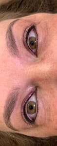 Eyeliner Tattoo result by Colleen Pembroke Electrolysis and Permanent Makeup in Chico, CA