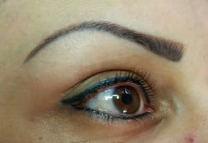 Eyeliner Tattoo result by Colleen Pembroke Electrolysis and Permanent Makeup in Chico, CA