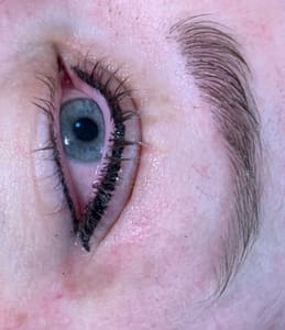 Eyeliner Tattoo result by Colleen Pembroke Electrolysis and Permanent Makeup in Chico, CA
