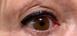 Eyeliner Tattoo result by Colleen Pembroke Electrolysis and Permanent Makeup in Chico, CA