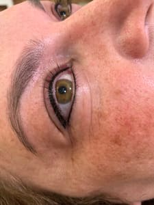 Eyeliner Tattoo result by Colleen Pembroke Electrolysis and Permanent Makeup in Chico, CA