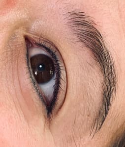 Eyeliner Tattoo result by Colleen Pembroke Electrolysis and Permanent Makeup in Chico, CA