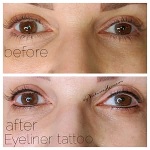 Eyeliner Tattoo result by Confidence Med Spa in Lakewood, OH