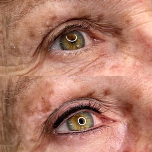 Eyeliner Tattoo result by Cosmetic Ink Studios in Westerville, OH