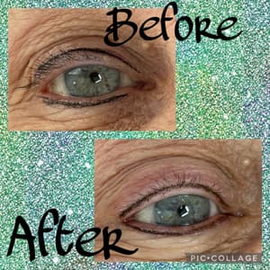 Eyeliner Tattoo result by Cozart Beauty & Brow Art in Burlington, NC
