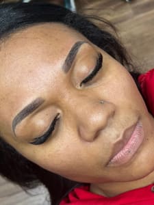 Eyeliner Tattoo result by Creative Faces Permanent Makeup and Med Spa in Bethany, OK