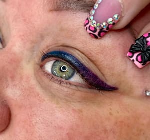 Eyeliner Tattoo result by Cristina Steele Cosmetic Tattoo in Redding, CA