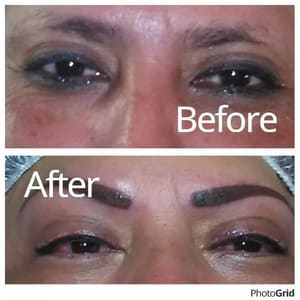 Eyeliner Tattoo result by D'cashe permanent makeup in Mcallen, TX
