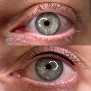 Eyeliner Tattoo result by Dahl House Co. in Durham, NC