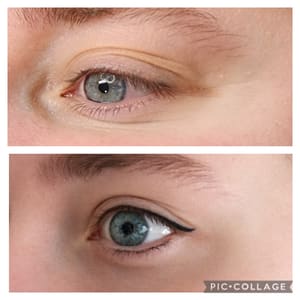 Eyeliner Tattoo result by Dahlia Studio PMU in Girard, OH