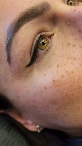 Eyeliner Tattoo result by Deep sea foam at Painted Lady Pigments in Denver, CO
