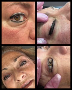 Eyeliner Tattoo result by Diamond Ink permanent cosmetics in Struthers, OH