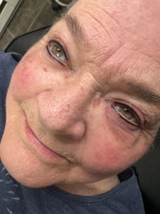 Eyeliner Tattoo result by Diamond Ink permanent cosmetics in Struthers, OH