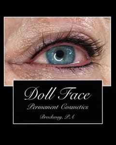 Eyeliner Tattoo result by Doll Face Permanent Cosmetics in Brockway, PA