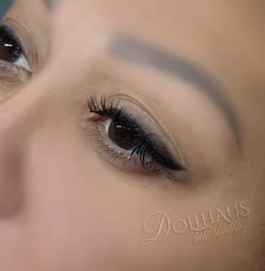 Eyeliner Tattoo result by Dollhaus Ink Studio in Decatur, AL