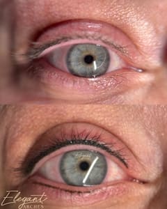 Eyeliner Tattoo result by Elegant Arches LLC in Hays, KS