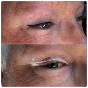 Eyeliner Tattoo result by Enchanted Ink, LLC in Windber, PA