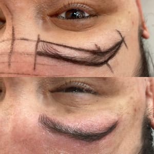 Eyeliner Tattoo result by Enchanting Aesthetics in Rockwall, TX