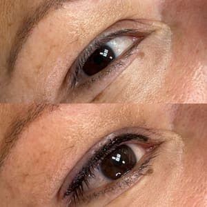 Eyeliner Tattoo result by Esther's Eyebrows in Naples, FL