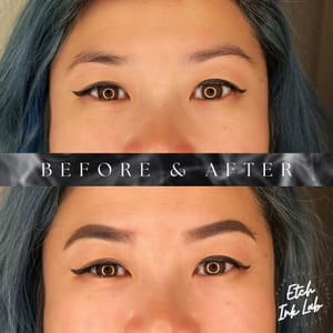 Eyeliner Tattoo result by Etched Ink Lab in Tukwila, WA