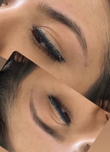 Eyeliner Tattoo result by Eyebrow Threading by Athour in Modesto, CA