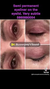 Eyeliner Tattoo result by EYEBROWS, Etc, WAXING/MICROBLADING in Southfield, MI