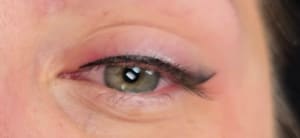 Eyeliner Tattoo result by Face And Shades Cosmetic Permanent Makeup LLC in Wichita, KS