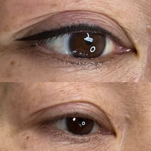 Eyeliner Tattoo result by Face & Brows Studio - brows by Jin in Watertown, MA