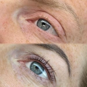 Eyeliner Tattoo result by Face Defined Esthetics- Eyelash Extensions, Permanent Makeup, Facials & Waxing in Oceanside, CA