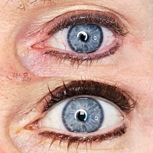 Eyeliner Tattoo result by Face Naked Studio, Permanent Makeup Academy and Spa in Clearwater, FL